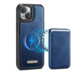 Solidenz MagSafe Wallet Backcover voor iPhone 15 Plus - Blauw