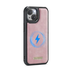 Solidenz MagSafe Wallet Backcover voor iPhone 15 Plus - Roze - 3