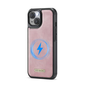Solidenz MagSafe Wallet Backcover voor iPhone 15 Plus - Roze - 8