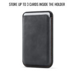 Solidenz MagSafe Wallet Backcover voor iPhone 15 – Zwart - 6