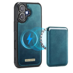 Solidenz MagSafe Wallet Backcover voor iPhone 16 - Blauw