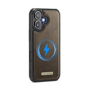 Solidenz MagSafe Wallet Backcover voor iPhone 16 Plus - Bruin - 3