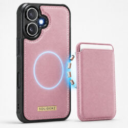 Solidenz MagSafe Wallet Backcover voor iPhone 16 - Roze