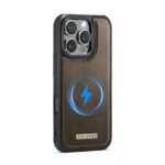 Solidenz MagSafe Wallet Backcover voor iPhone 16 Pro – Bruin - 3