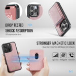 Solidenz MagSafe Wallet Backcover voor iPhone 16 Pro – Roze - 4