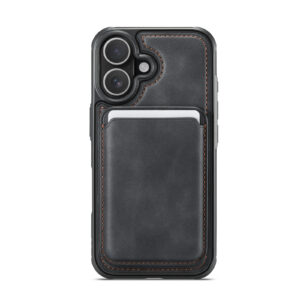 Solidenz MagSafe Wallet Backcover voor iPhone 16 - Zwart - 2