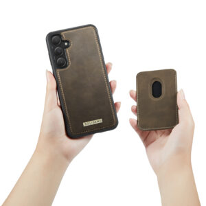 Solidenz Magnetisch Wallet Backcover voor Samsung Galaxy A35 - Bruin - 9