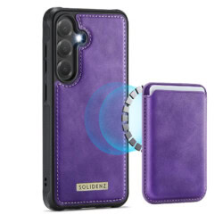 Solidenz MagSafe Wallet Backcover voor Samsung Galaxy S25 - Paars