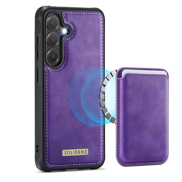 Solidenz MagSafe Wallet Backcover voor Samsung Galaxy S24 - Paars