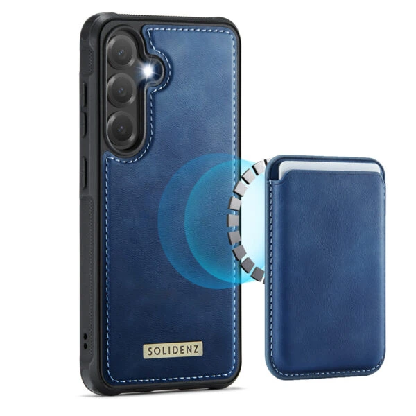 Solidenz MagSafe Wallet Backcover voor Samsung Galaxy S24 - Blauw