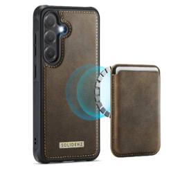 Solidenz MagSafe Wallet Backcover voor Samsung Galaxy S25 - Bruin