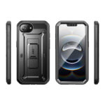 Supcase 360 Backcase hoesje met screenprotector iPhone 17e / 16e – Zwart - 1