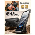 Supcase 360 Backcase hoesje met screenprotector iPhone 17e / 16e – Zwart - 4