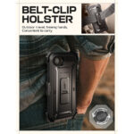 Supcase 360 Backcase hoesje met screenprotector iPhone 17e / 16e – Zwart - 6