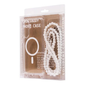 Solidenz Collection Samsung Galaxy S25 / S24 hoesje met afneembare koord – White Pearls - 7