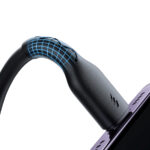 Joyroom – USB-C naar USB-C Kabel – Krulsnoer – Uitrekbare oplaadkabel – Universele oplaadkabel – 1,5 m – 60W – Zwart - 1