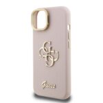 Guess 4G Logo met Camerastand functie iPhone 14 hoesje – Roze - 4