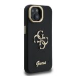 Guess 4G Logo met Camerastand functie iPhone 14 hoesje – Zwart - 3