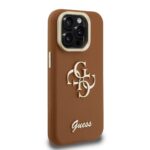 Guess 4G Logo met Camerastand functie iPhone 15 Pro hoesje – Bruin - 3