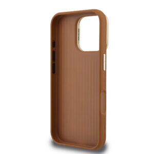 Guess 4G Logo met Camerastand functie iPhone 16 Pro Max hoesje – Bruin - 5