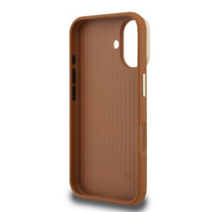 Guess 4G Logo met Camerastand functie iPhone 16 hoesje – Bruin - 5