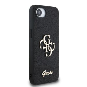 Guess Glitter 4G Metal Logo iPhone 16e hoesje – Zwart - 3
