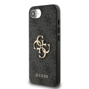 Guess Metal Logo iPhone 16e hoesje – Grijs - 1