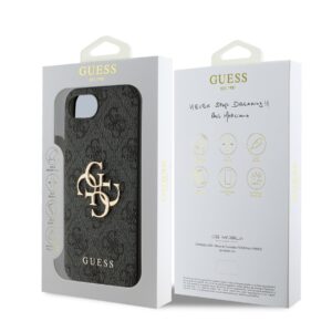Guess Metal Logo iPhone 16e hoesje – Grijs - 6