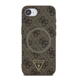 Guess Triangle Metal Logo met MagSafe iPhone 17e / 16e hoesje – Bruin - 2