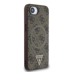 Guess Triangle Metal Logo met MagSafe iPhone 16e hoesje – Bruin - 3