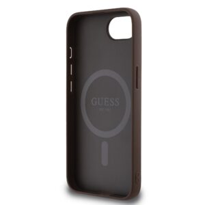 Guess Triangle Metal Logo met MagSafe iPhone 16e hoesje – Bruin - 5