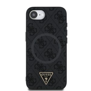 Guess Triangle Metal Logo met MagSafe iPhone 16e hoesje – Zwart - 2