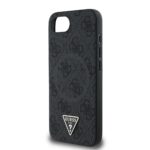 Guess Triangle Metal Logo met MagSafe iPhone 17e / 16e hoesje – Zwart - 4