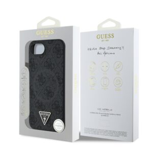 Guess Triangle Metal Logo met MagSafe iPhone 16e hoesje – Zwart - 6