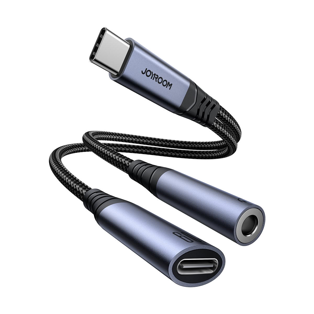 Joyroom 2-in-1 Audio adapter USB-C naar 3.5mm en USB-C naar USB-C 1