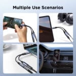 Joyroom 2-in-1 Audio adapter USB-C naar 3.5mm en USB-C naar USB-C – NIET geschikt voor iPhones – Zwart - 6