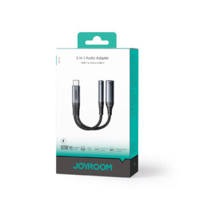Joyroom 2-in-1 Audio adapter USB-C naar 3.5mm en USB-C naar USB-C – NIET geschikt voor iPhones – Zwart - 7