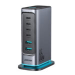 Joyroom - 65W Laadstation met USB 3.0 en USB C - Bureau Adapter - Multi Port Docking Station - Grijs