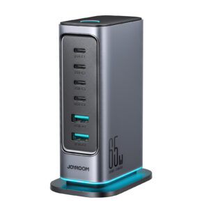 Joyroom - 65W Laadstation met USB 3.0 en USB C - Bureau Adapter - Multi Port Docking Station - Grijs