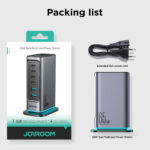 Joyroom – 65W Laadstation met USB 3.0 en USB C – Bureau Adapter – Multi Port Docking Station – Grijs - 7