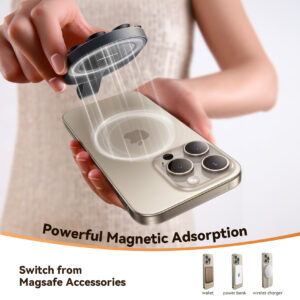 Joyroom Magnetische Zuignap Telefoonhouder voor universeel gebruik – Magsafe – Zwart - 3