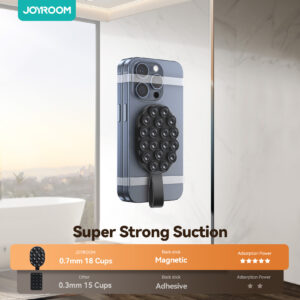 Joyroom Magnetische Zuignap Telefoonhouder voor universeel gebruik – Magsafe – Zwart - 6
