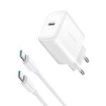 Joyroom PD 30W Oplader - Inclusief USB-C naar USB-C kabel - 1 meter - Wit