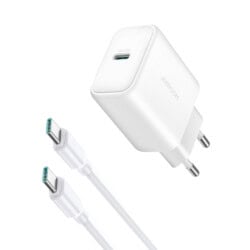 Joyroom PD 30W Oplader - Inclusief USB-C naar USB-C kabel - 1 meter - Wit