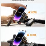 Joyroom Telefoonhouder voor aan het Fietsstuur – Zwart - 3