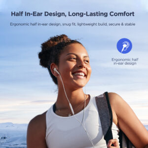 Joyroom Type-C Half In-Ear Oordopjes – Wit - 4