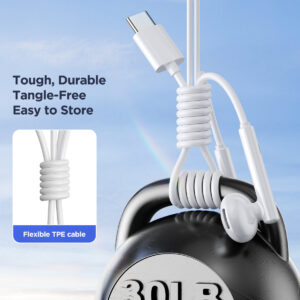 Joyroom Type-C Half In-Ear Oordopjes – Wit - 6