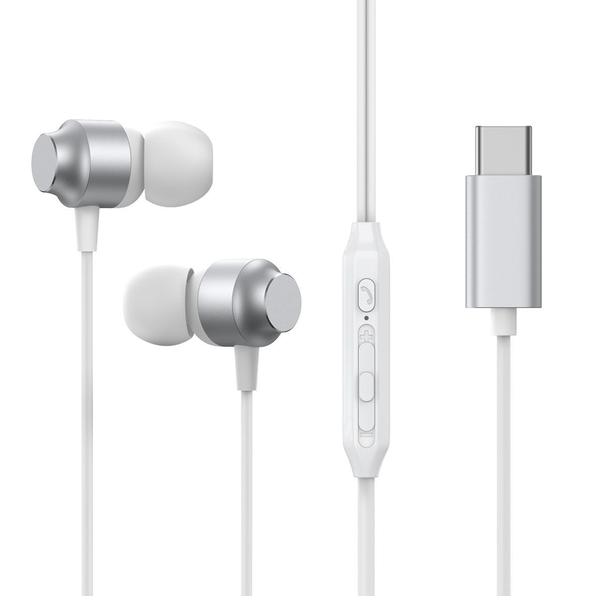 Joyroom Type-C In-Ear Oordopjes – Zilver 1