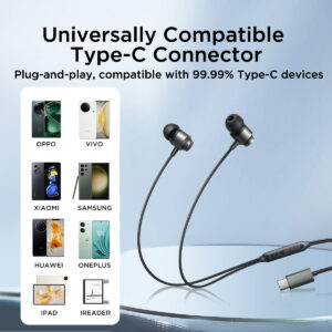 Joyroom Type-C In-Ear Oordopjes – Zwart - 9