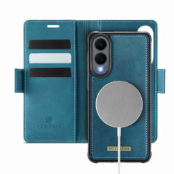 Solidenz 2-in-1 MagSafe Wallet Case voor Samsung Galaxy S25 Edge - Blauw